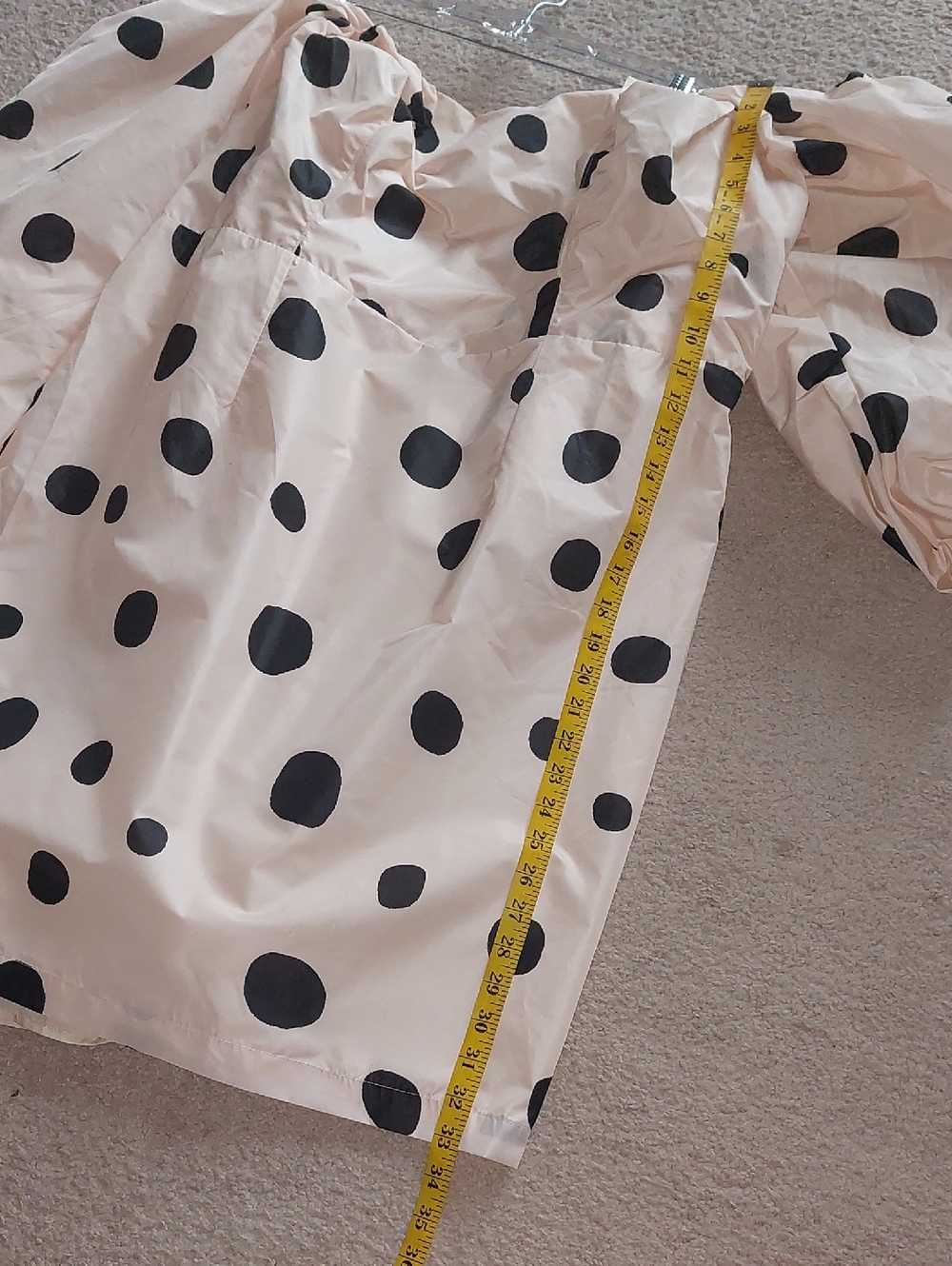 Eloquii Tailored Mutton Sleeve Paradiso Dot Mini Dress Sz 22 - Picture 9 of 12